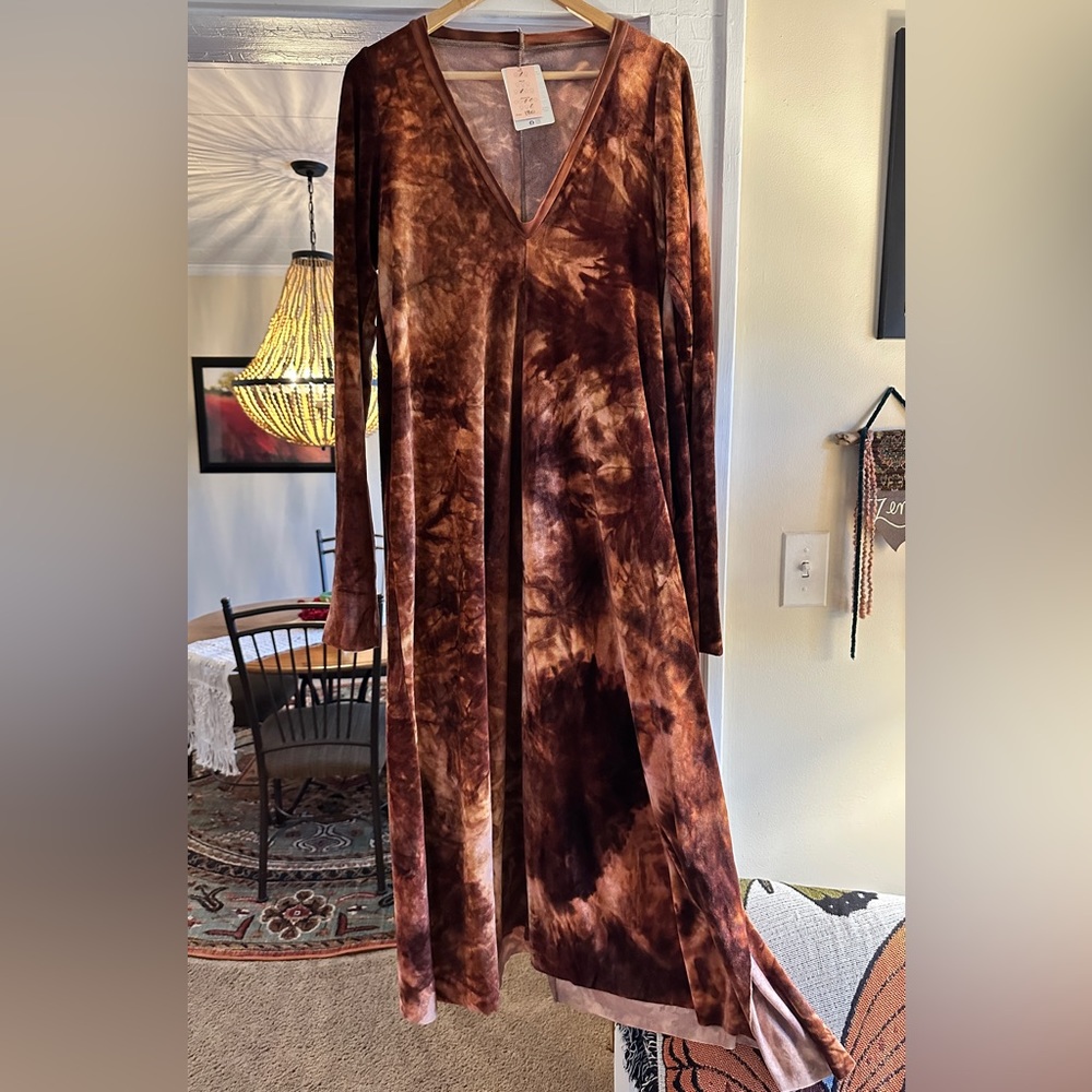 Sinew Moon Saturday’s Child Hemp Velour Dress Size M/L